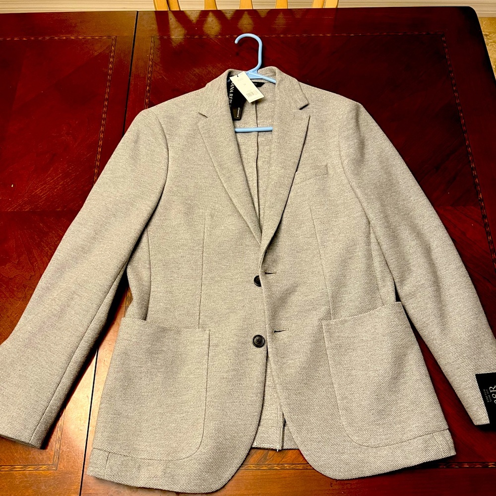 Banana Republic slim pique blazer